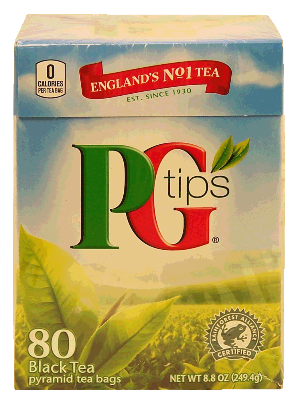 P G Tips  black tea, 80-pyramid tea bags Full-Size Picture